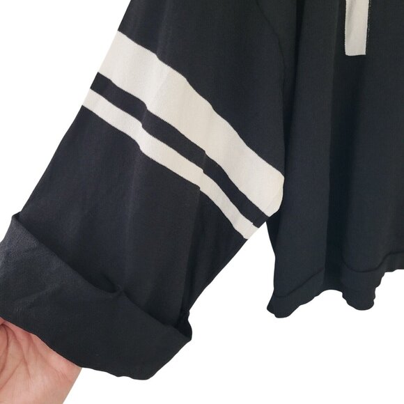 New York & Company Gabrielle Union FIRE Crop Top Womens Size XL Black White Logo - Picture 7 of 8